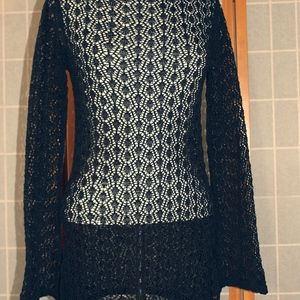 Black Mesh Tunic
